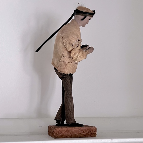 Vintage 1950/70s Handmade Sabra Figurine from Israel Middle Eastern Folk Art - Picture 8 of 16